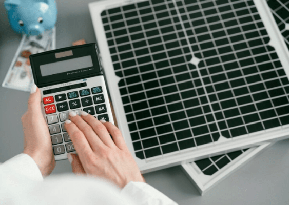 man calculating solar cost in lahore punjab pakistan